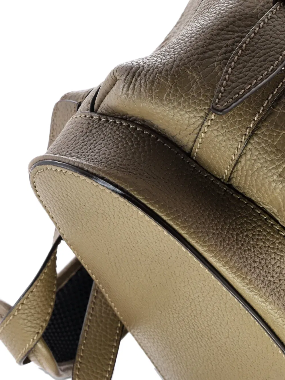 Double Pocket Belt Jumbo GG Embossed Leather Large backpack
