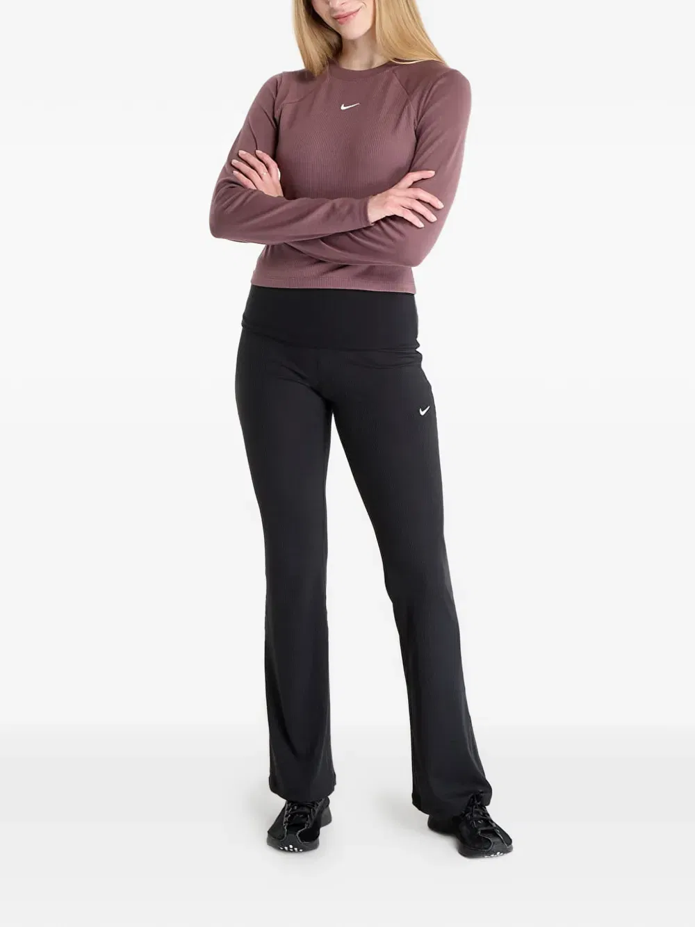 long-sleeve ribbed top