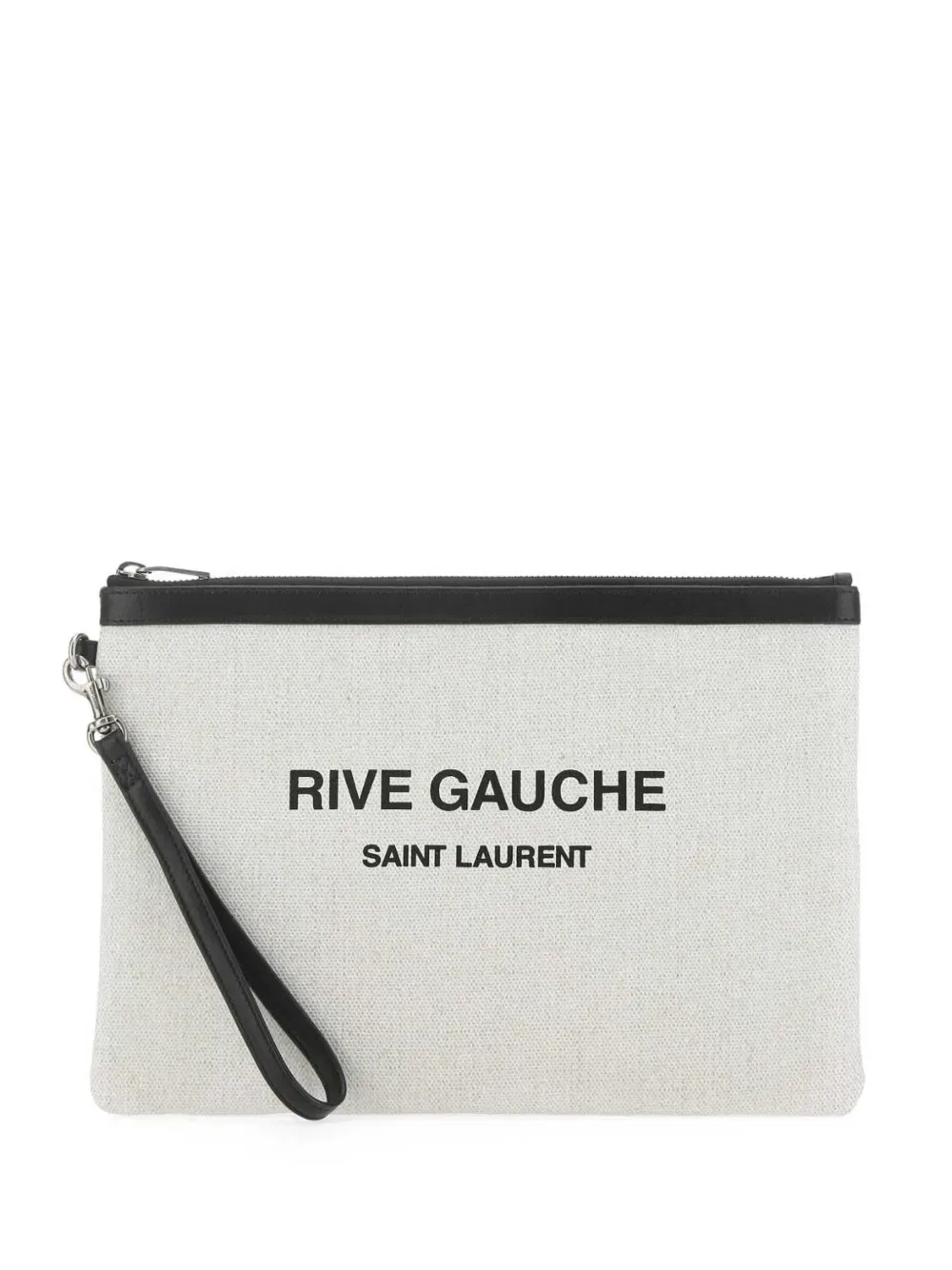 logo-print clutch