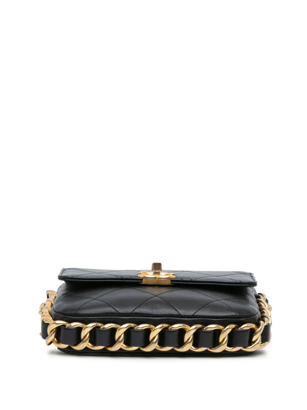 2021-2024 Small Quilted Calfskin Framing Chain Flap crossbody bag