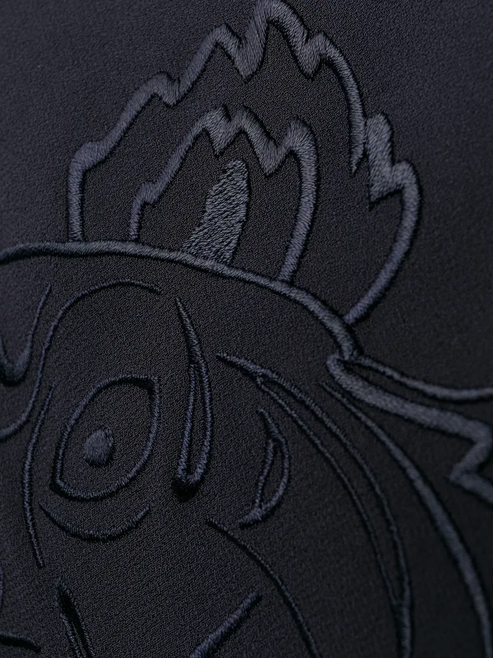 logo-embroidered shift dress