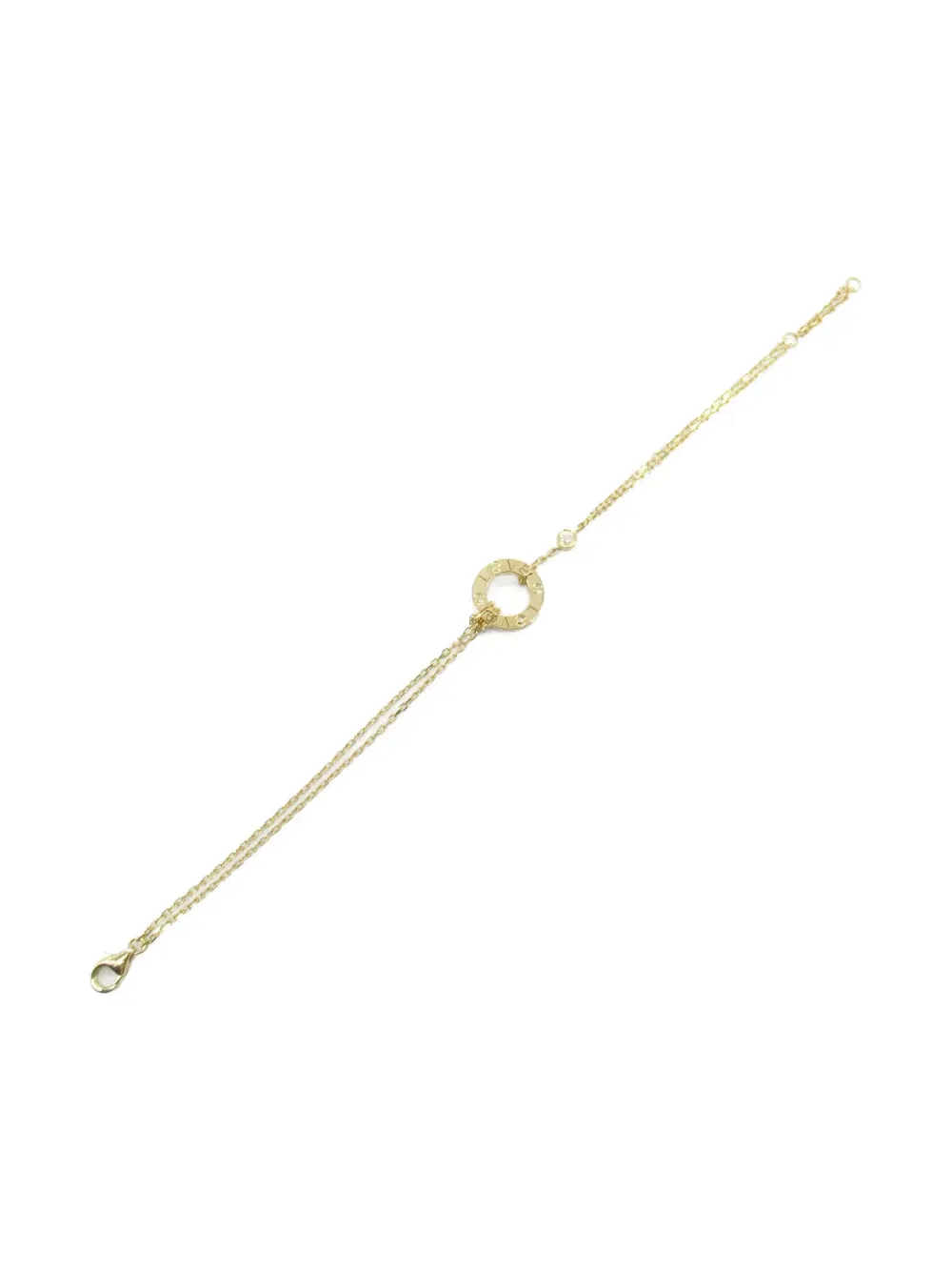 2010s 18K yellow gold Love Circle 2PD diamond bracelet