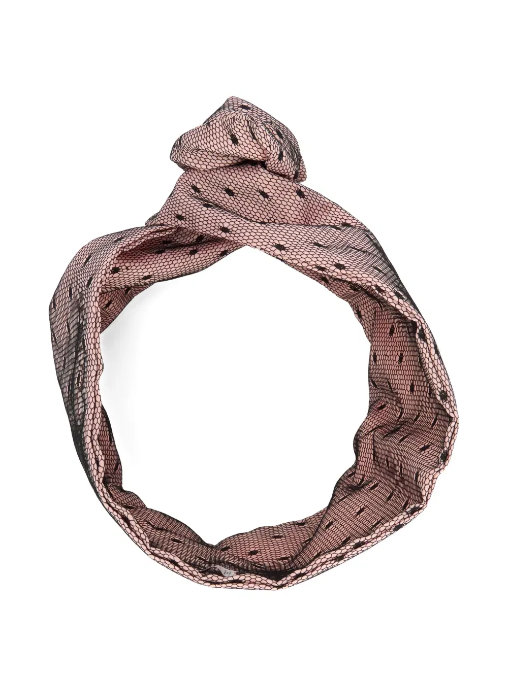 knotted polka-dot headband