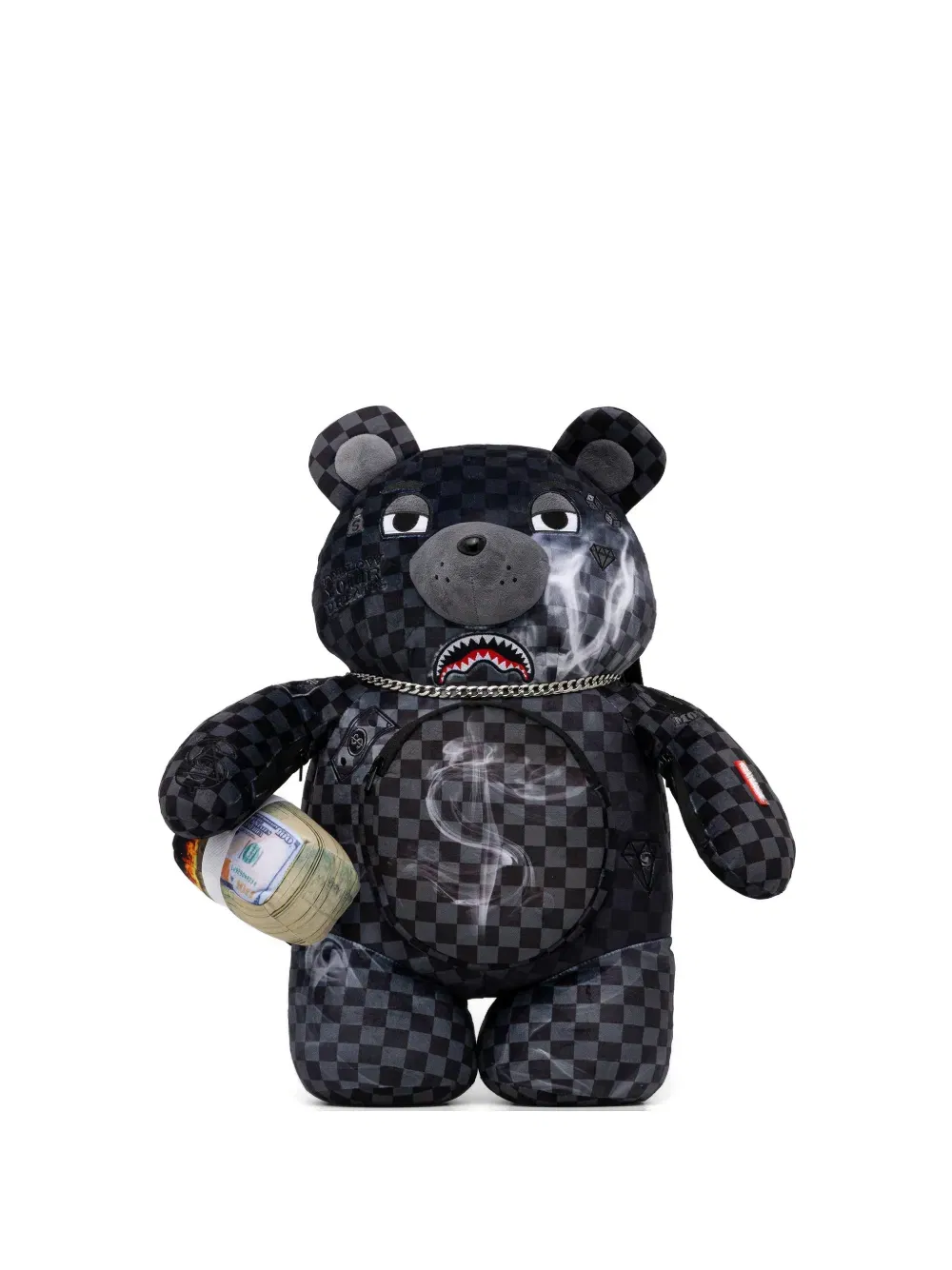 checkered bear backpack
