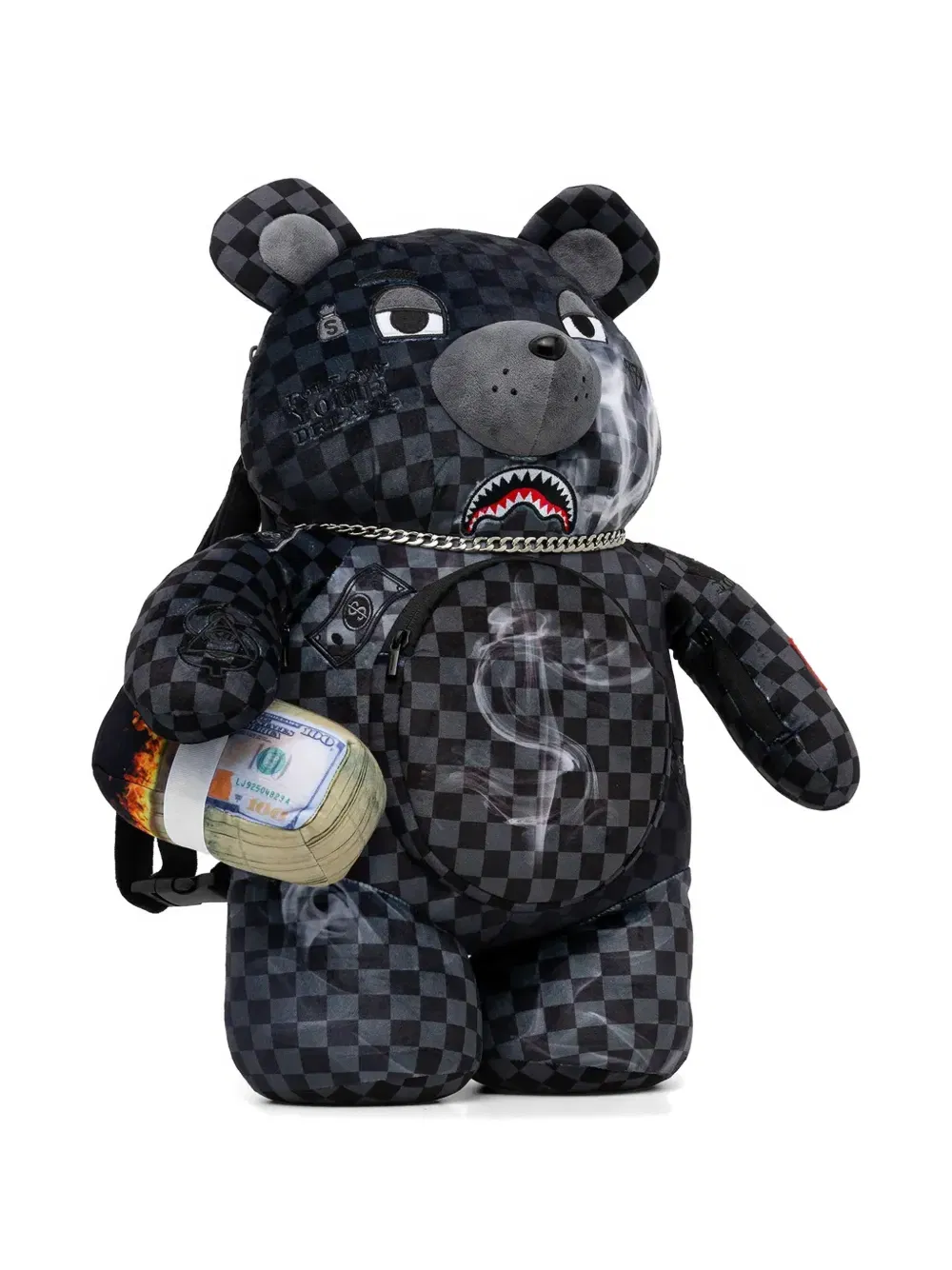 checkered bear backpack