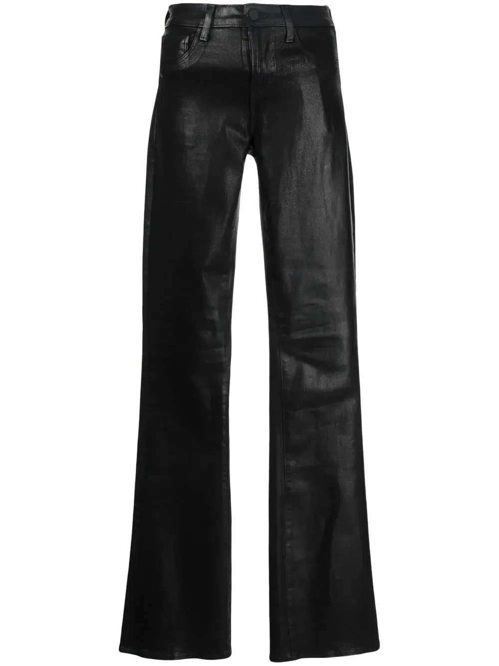 Selma boot-cut waxed jeans