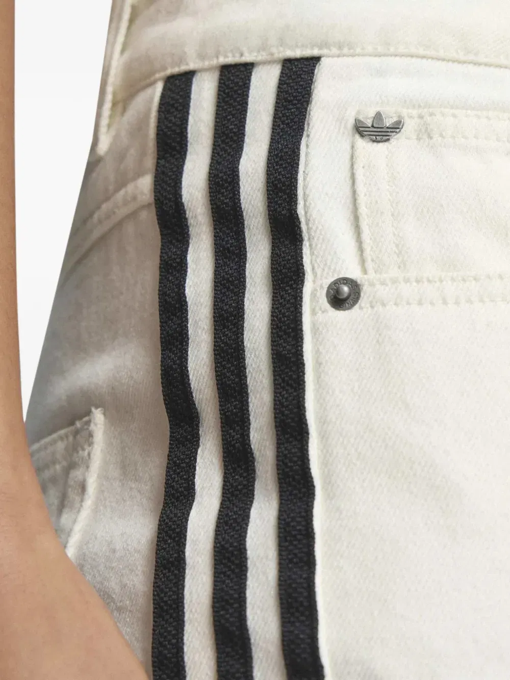 Firebird striped denim jeans