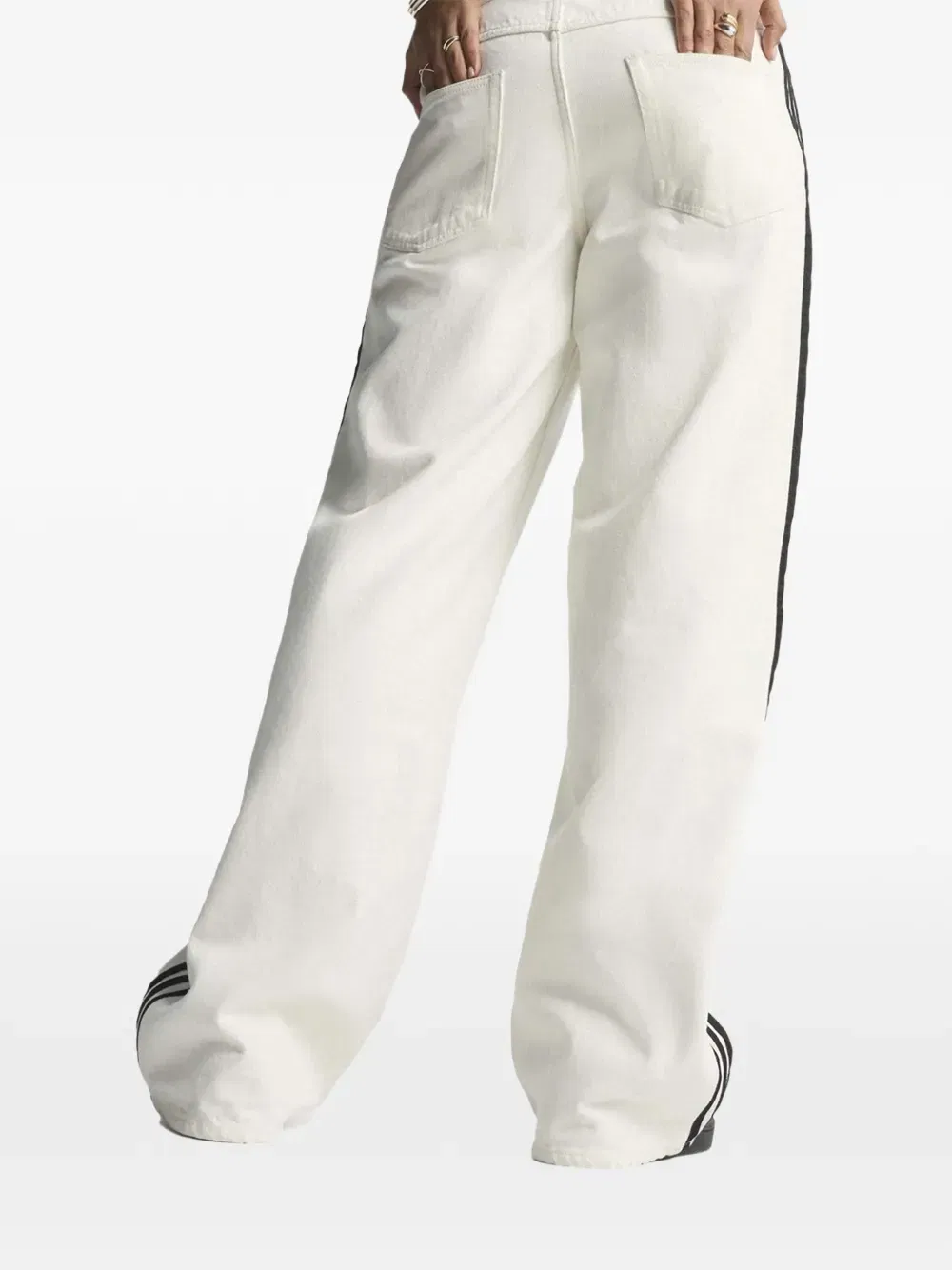 Firebird striped denim jeans