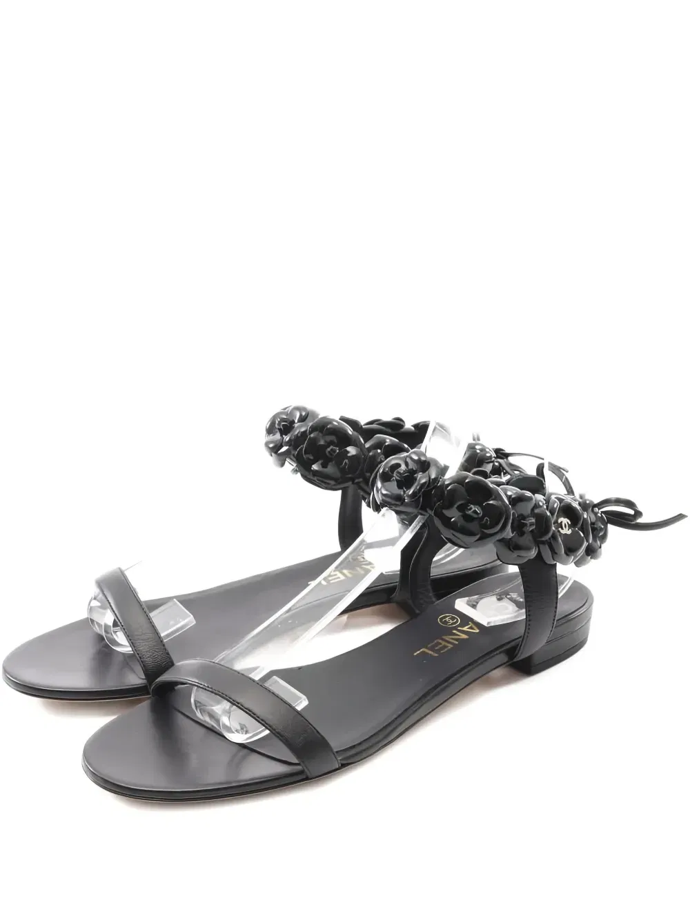 camillia-embellished flat sandals