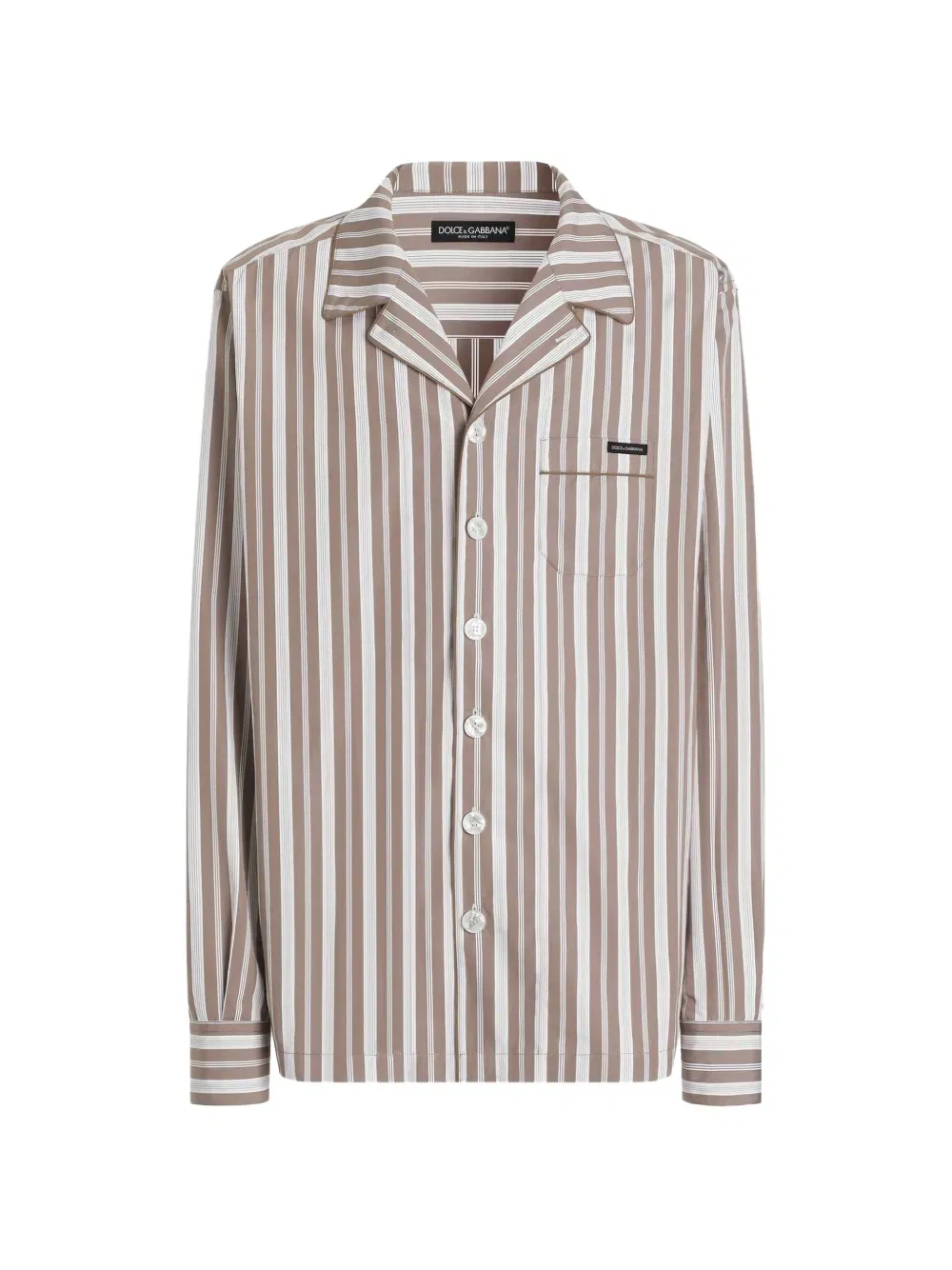 compact striped poplin vanity shirt