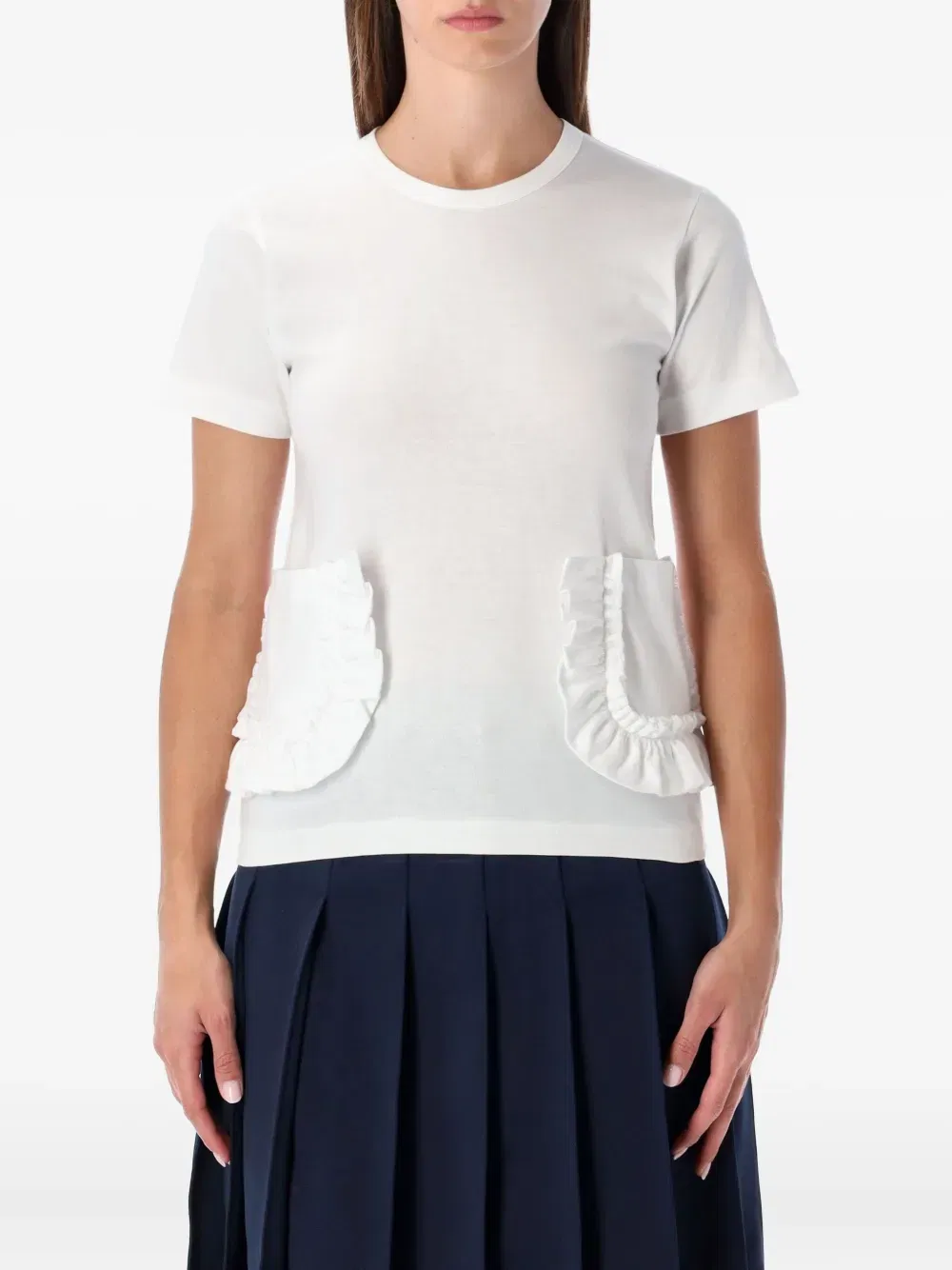ruffled pocket top