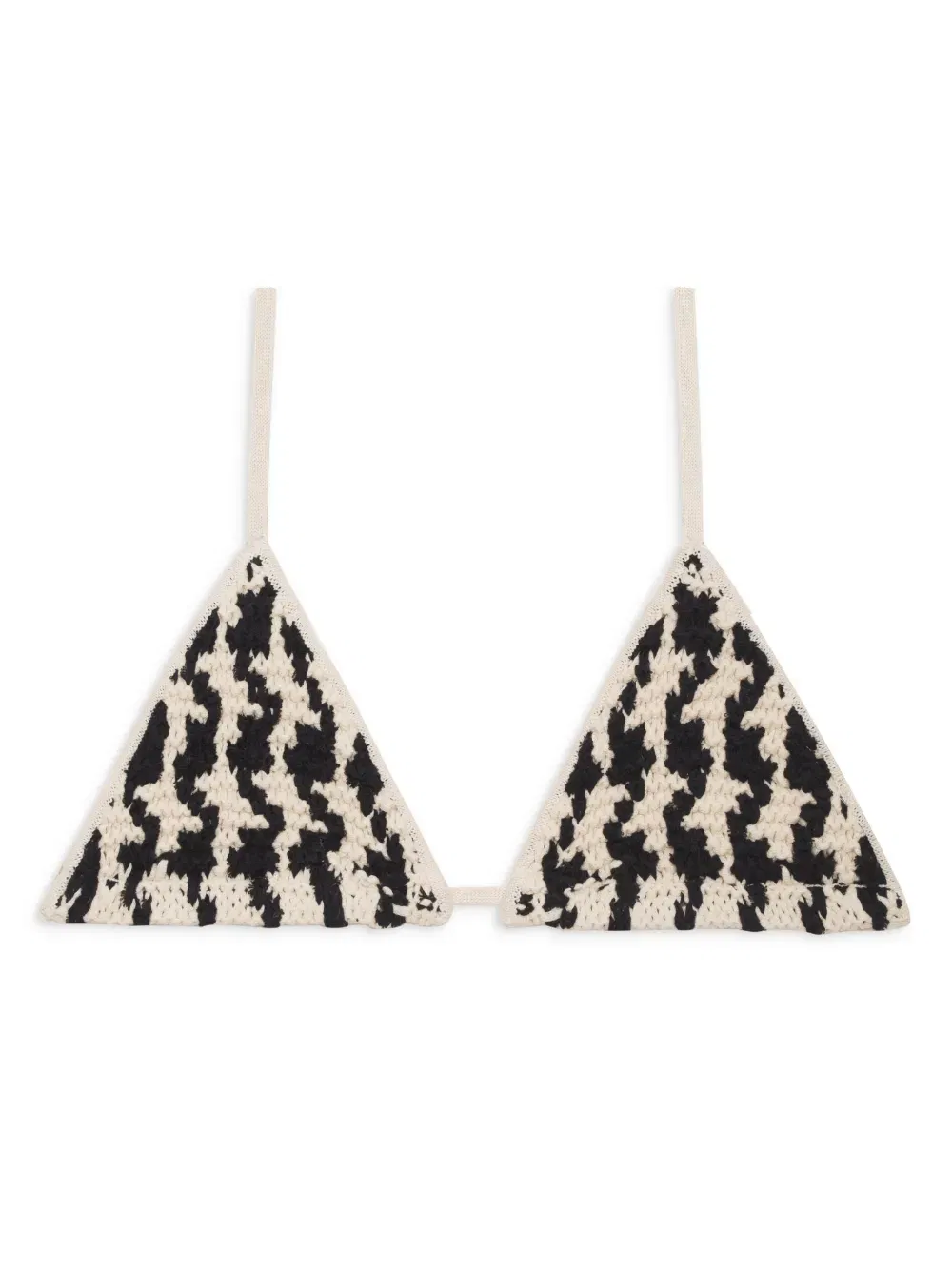 Omar houndstooth bra