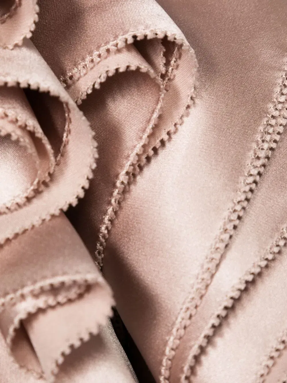 draped silk scarf