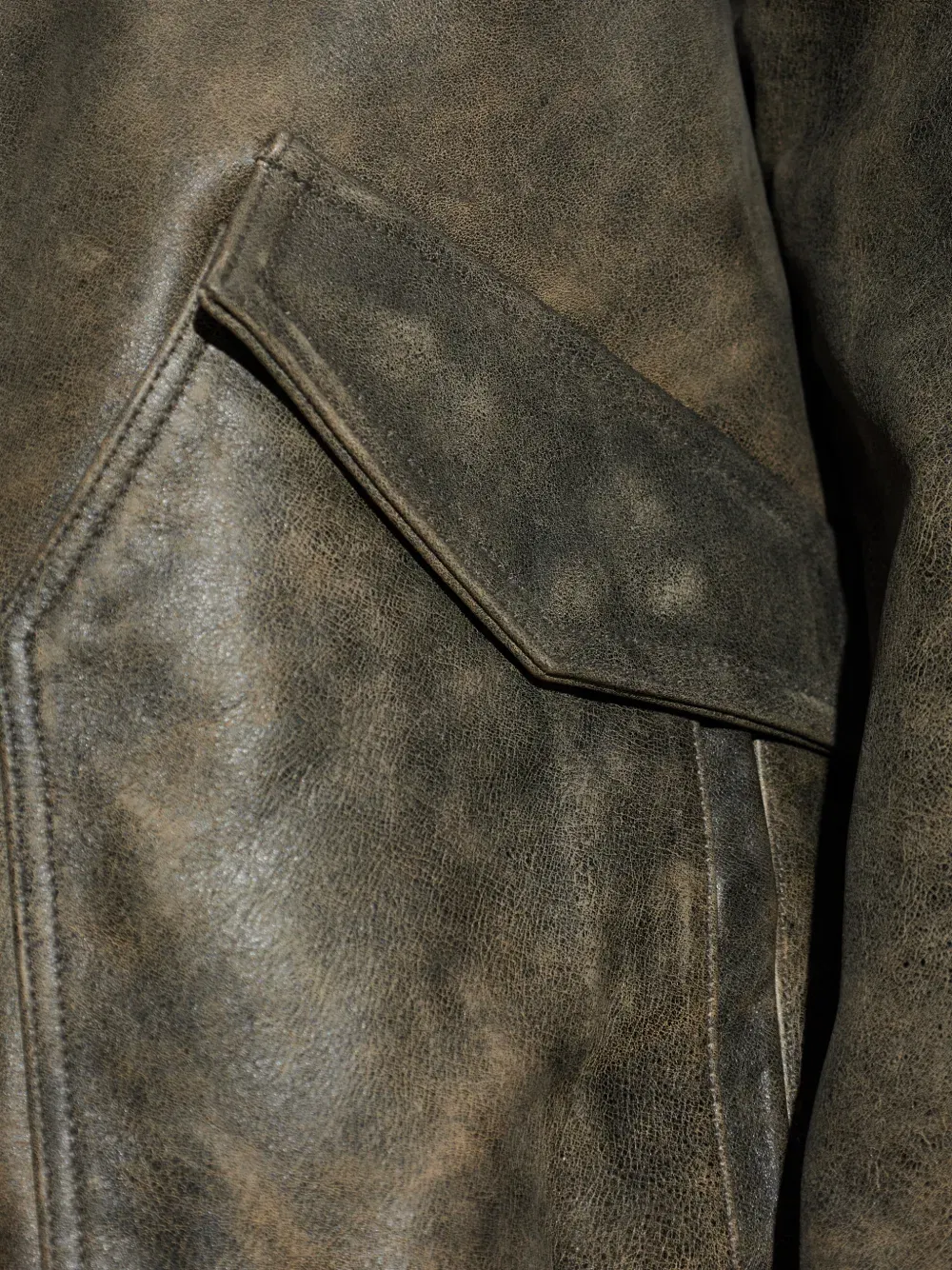 Marland aviator leather jacket