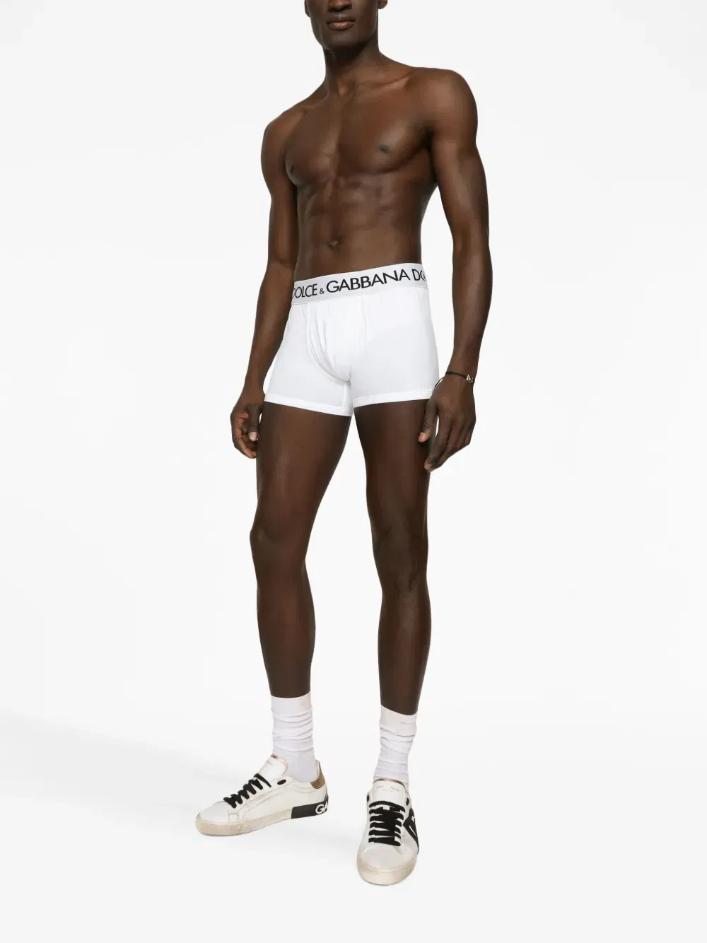 logo-print cotton boxers (set of two)
