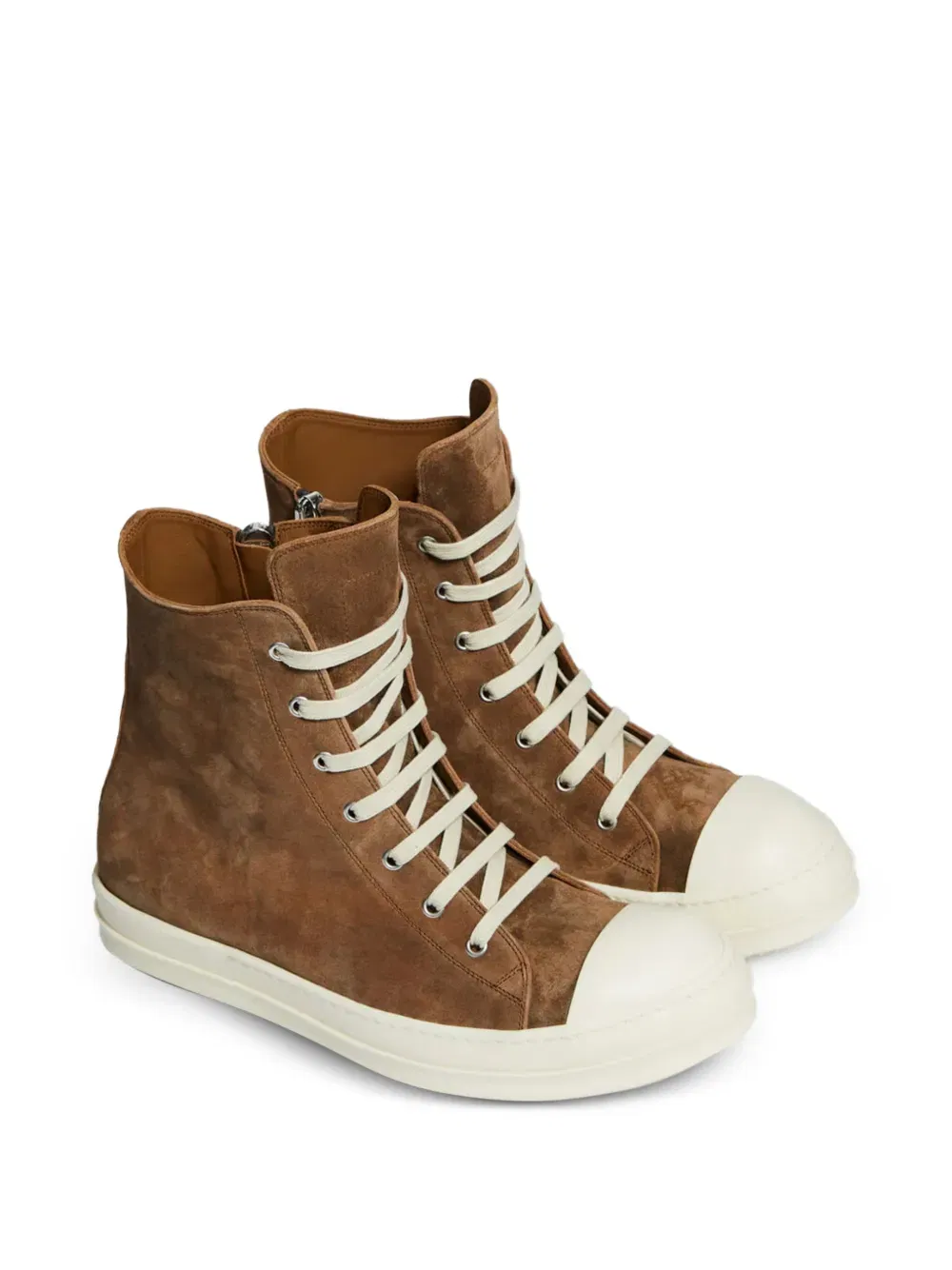 Temple lace-up high-top sneakers