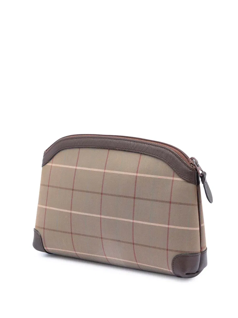 20th Century Vintage Check Canvas clutch bag