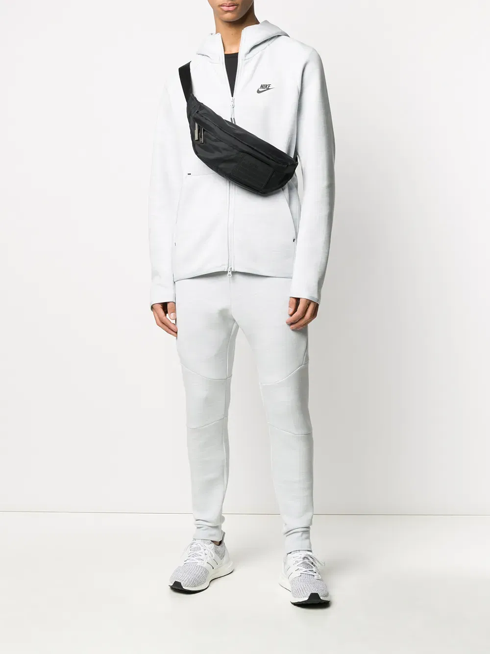 tech fleece zipped Hoodie