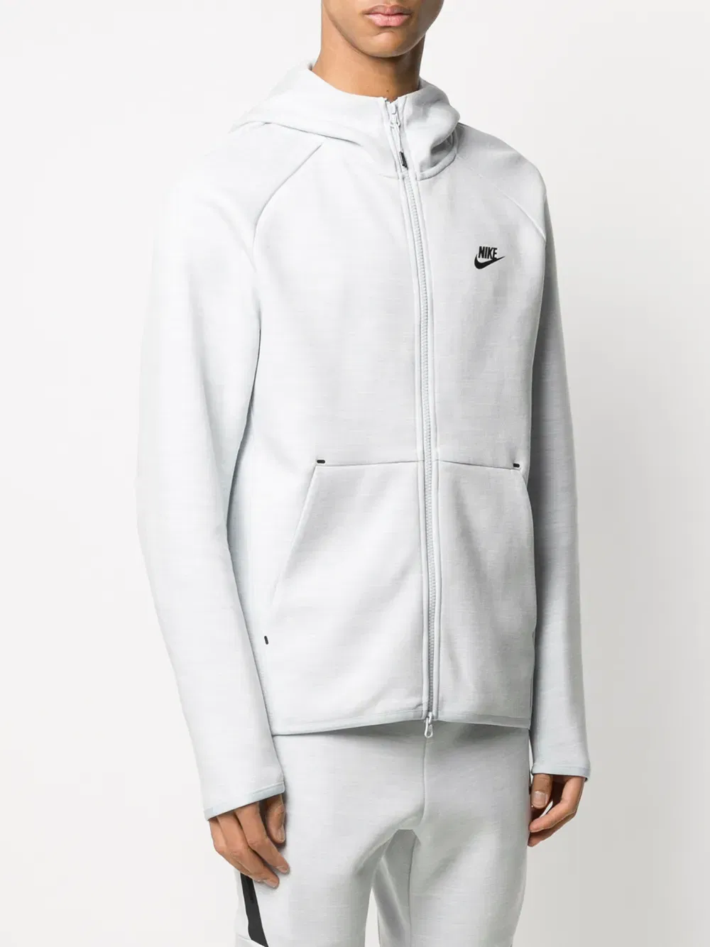 tech fleece zipped Hoodie