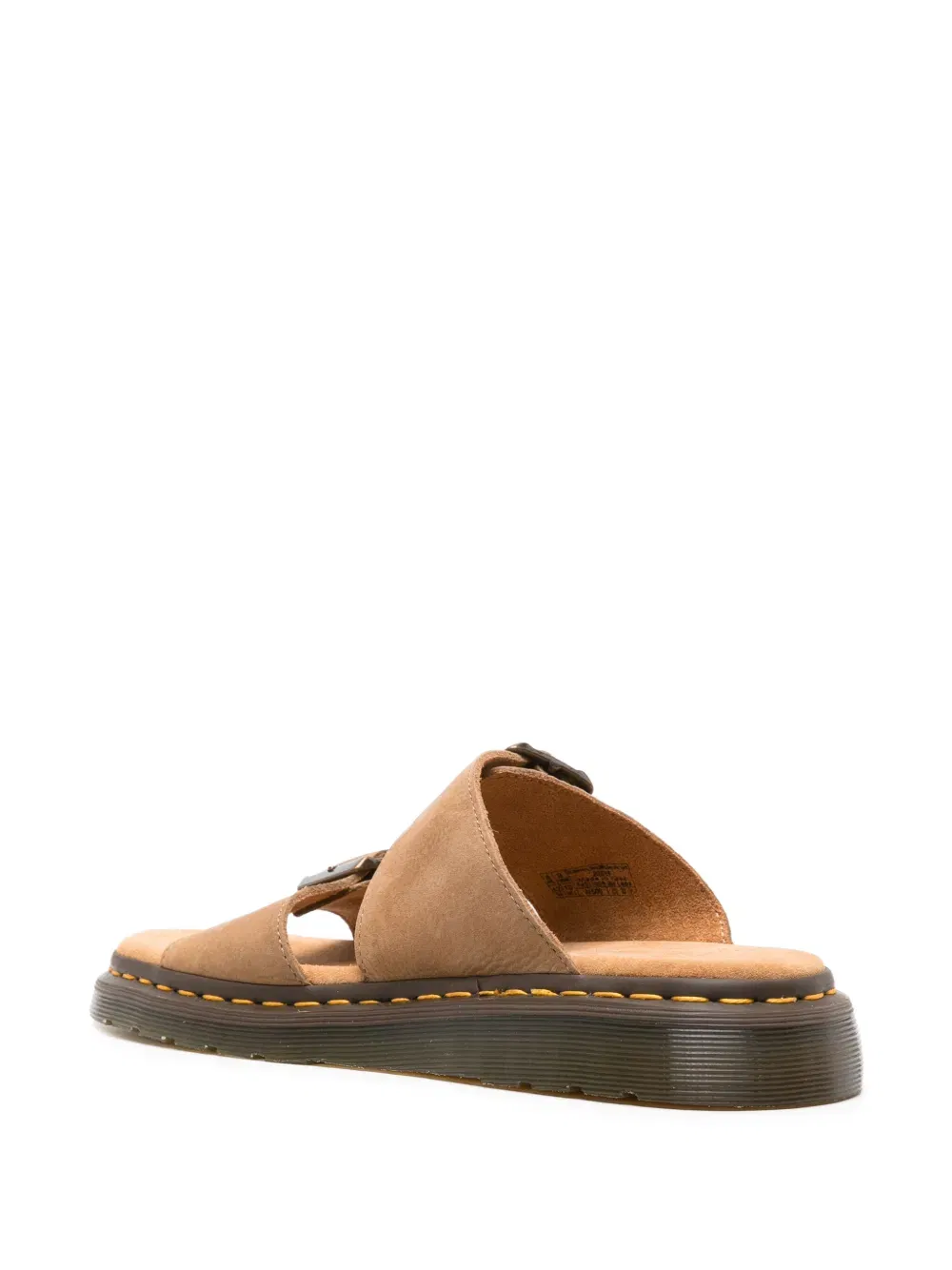 Josef buckled suede slides