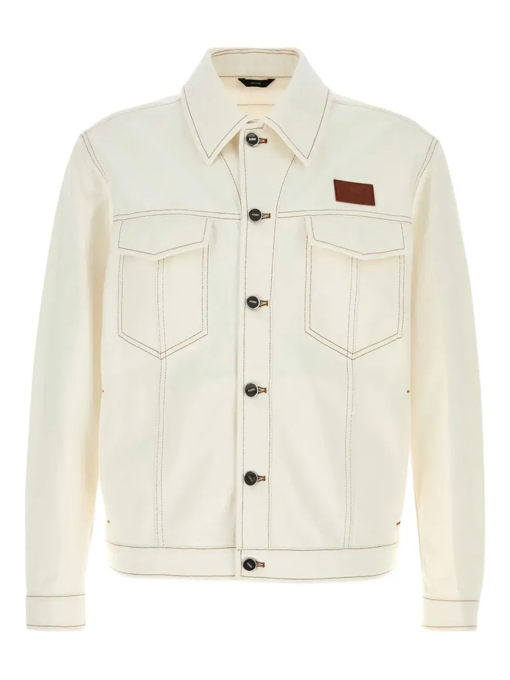 Jeans contrast-stitch denim jacket