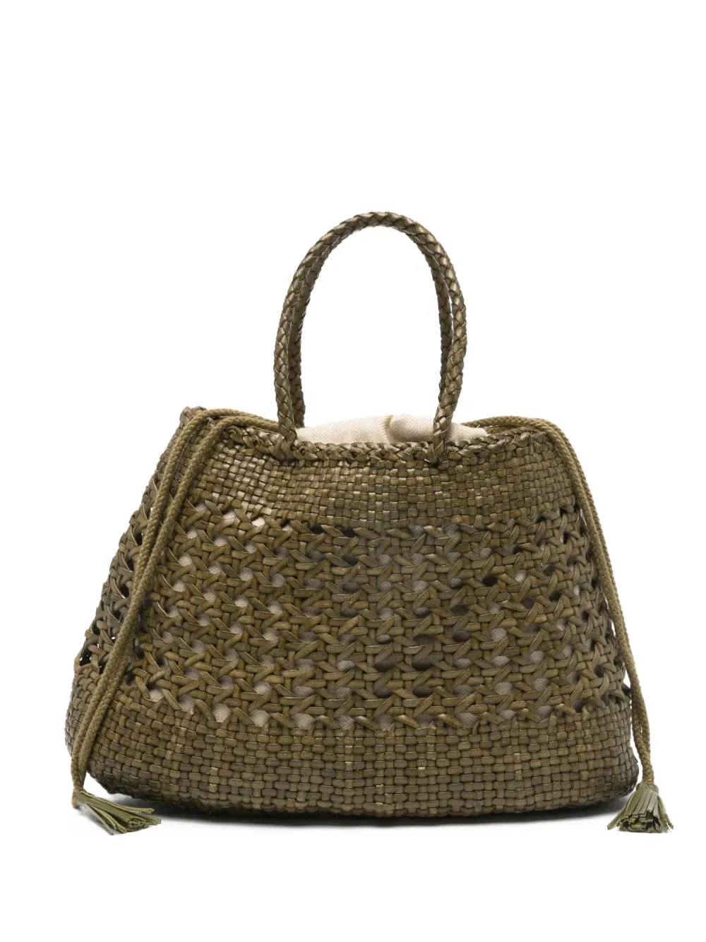 Santa Cano woven braided tote bag