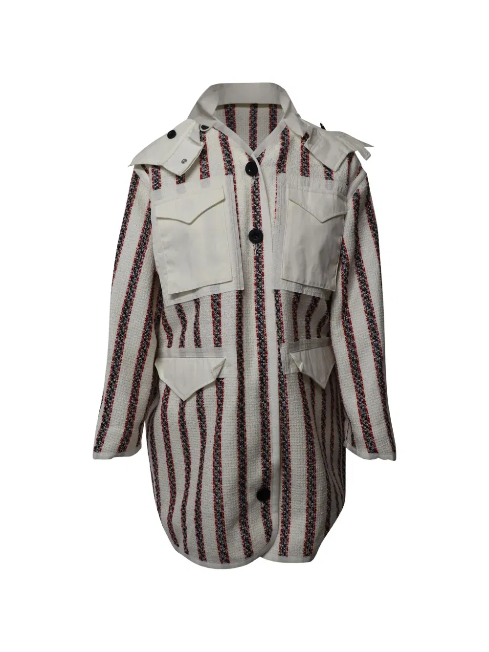 striped pocket jacket