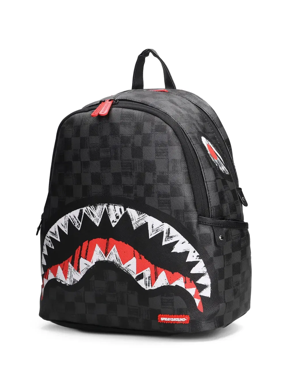 shark checked backpack