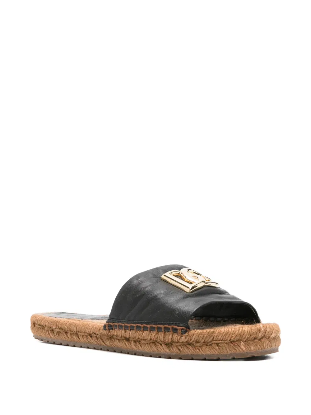 logo leather espadrilles