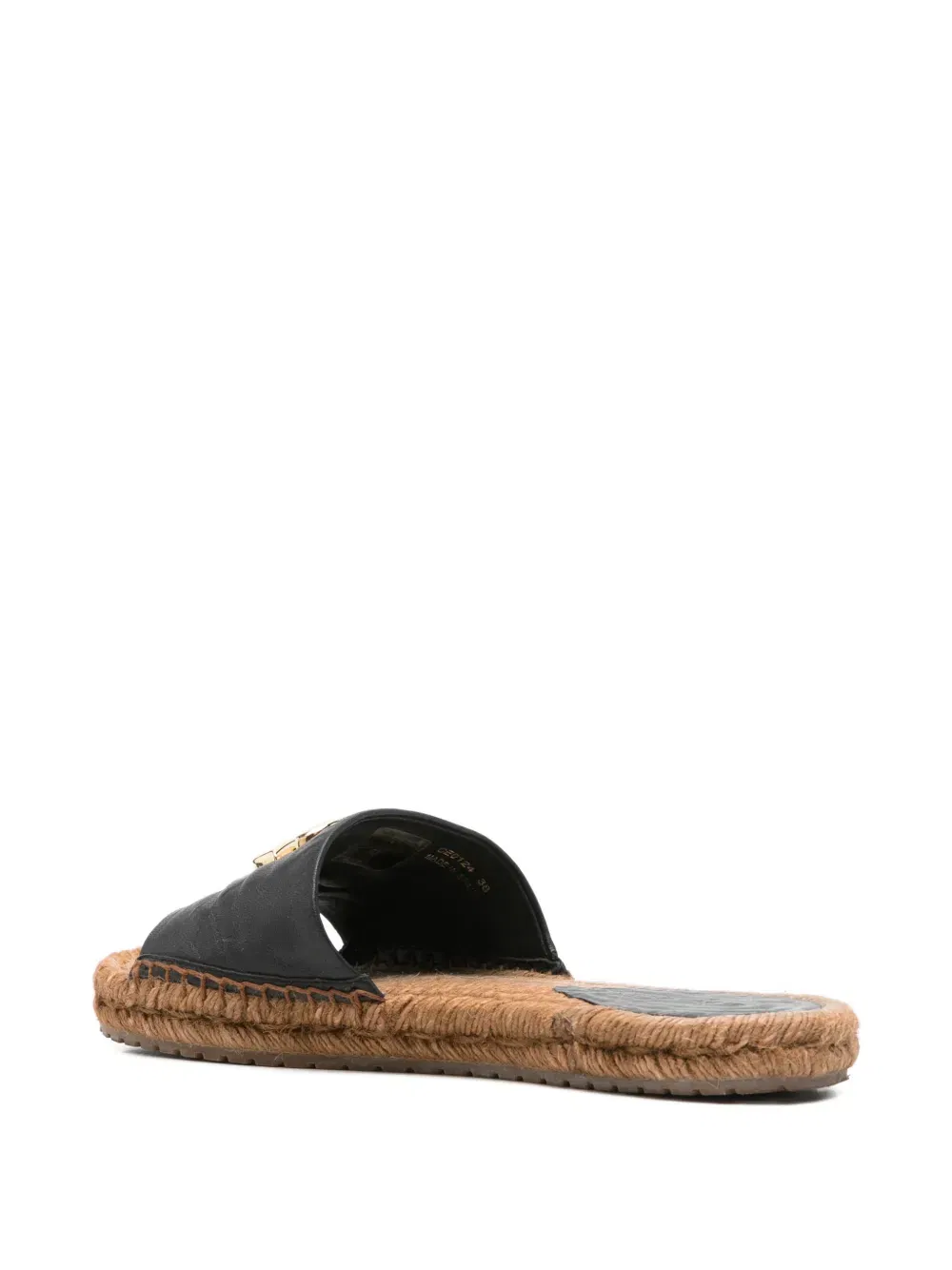 logo leather espadrilles