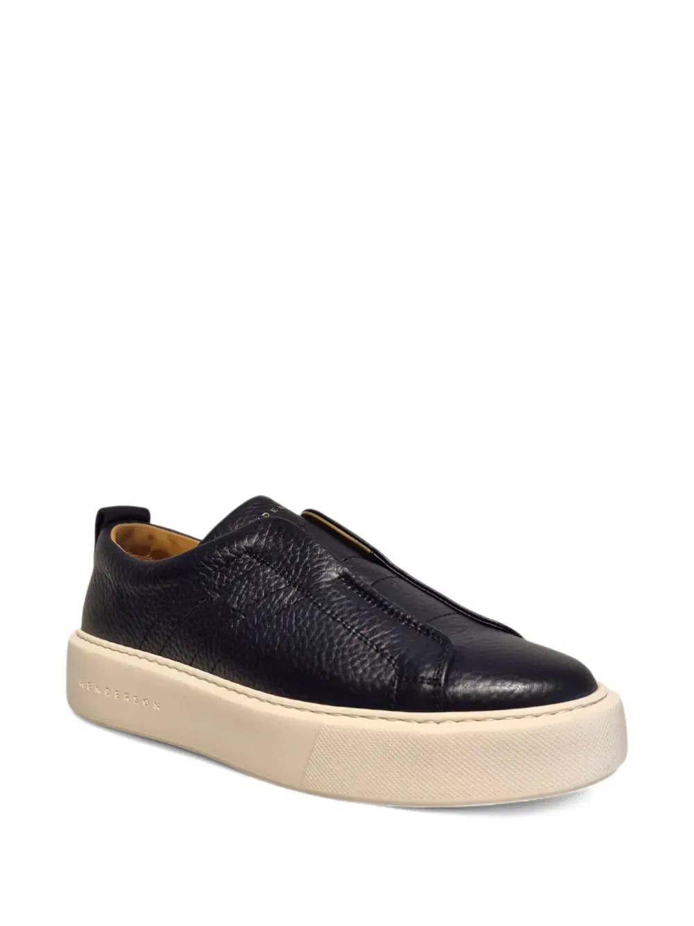 slip-on leather sneakers