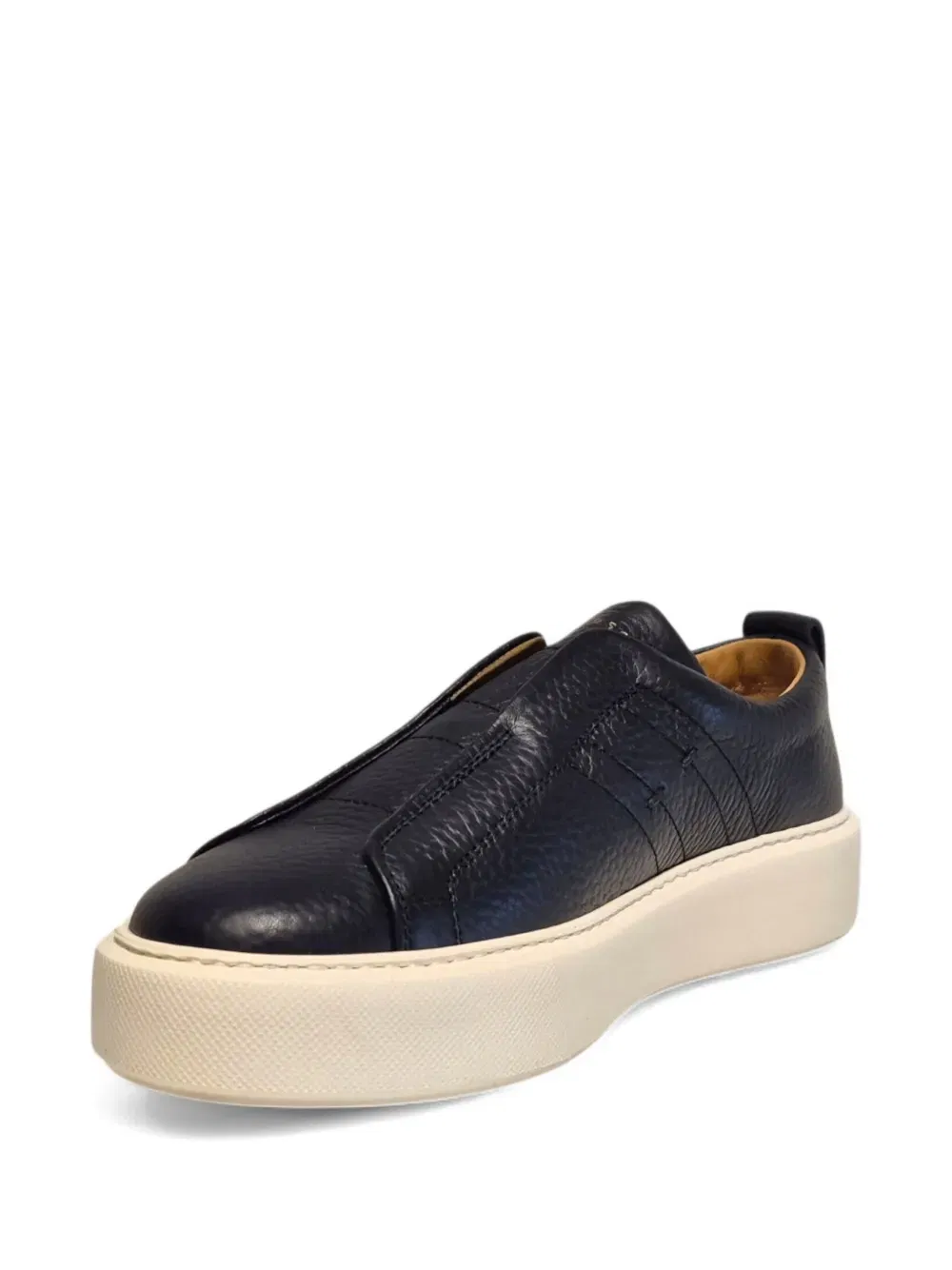 slip-on leather sneakers