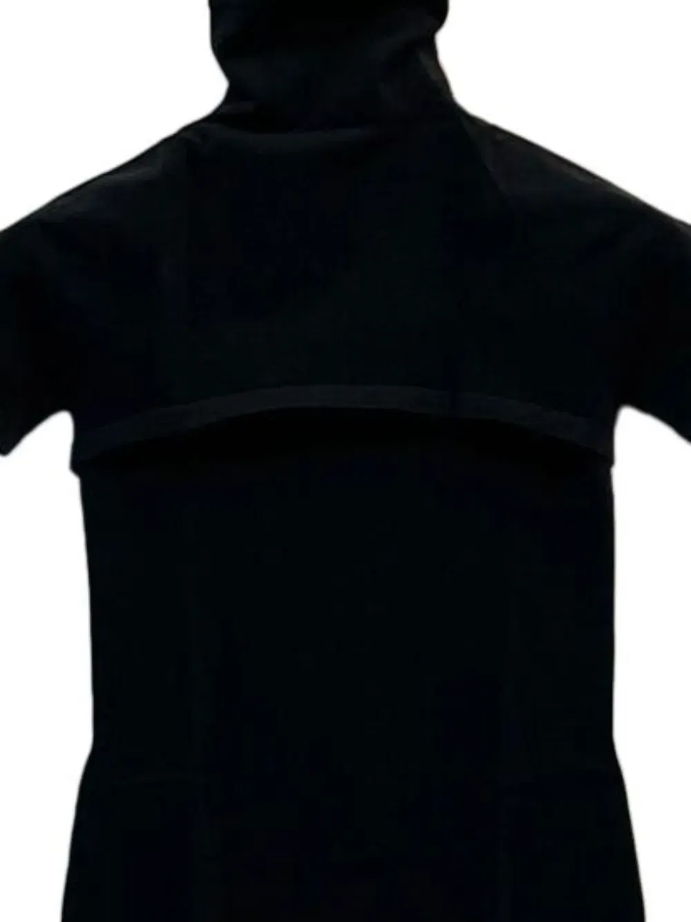 cut-out roll-neck dress