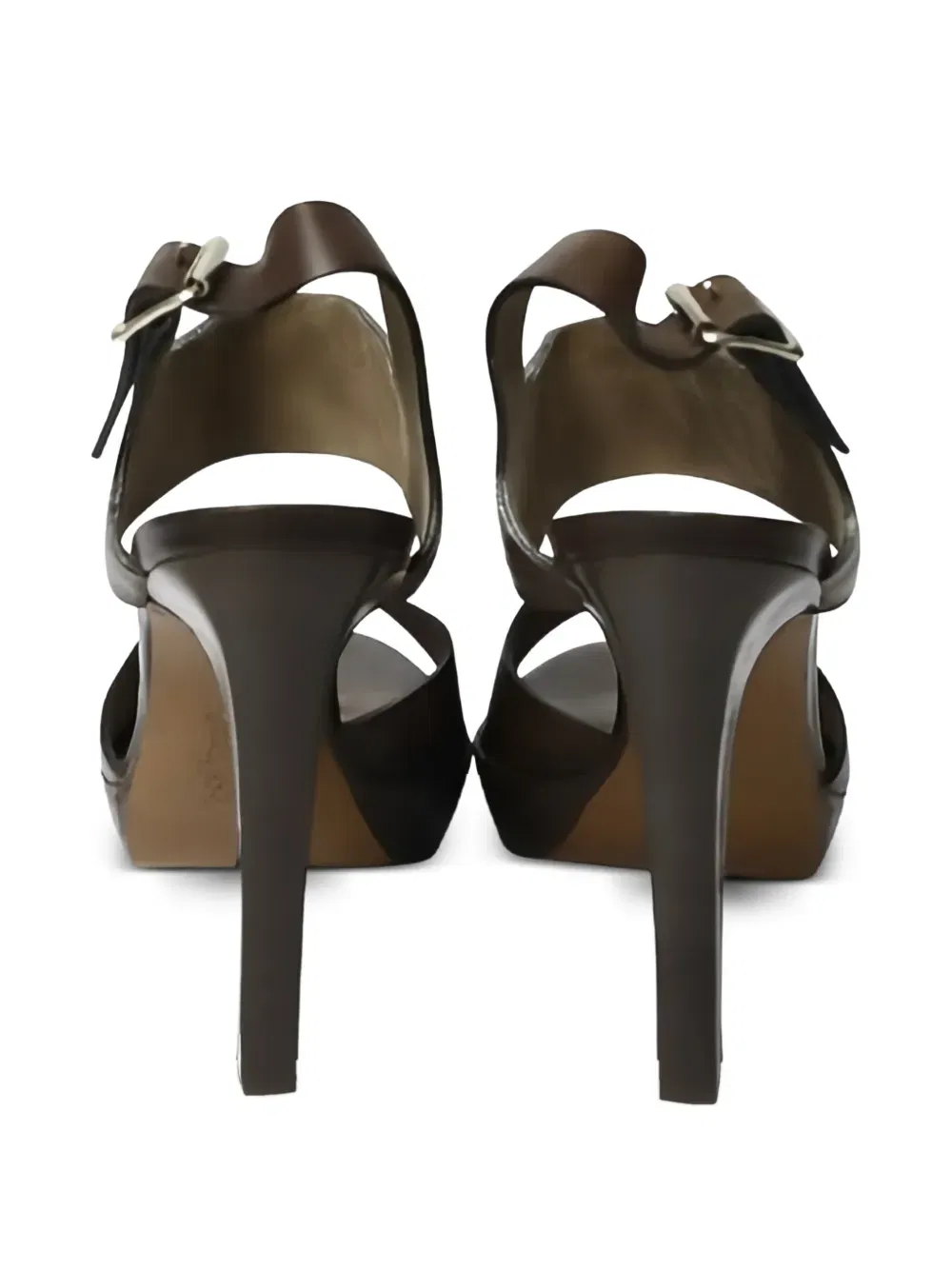 calf leather high heels sandals