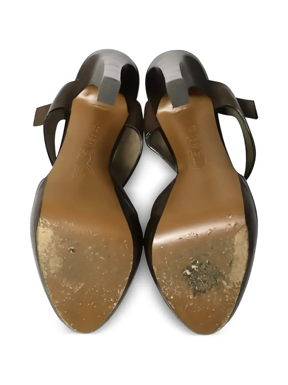 calf leather high heels sandals