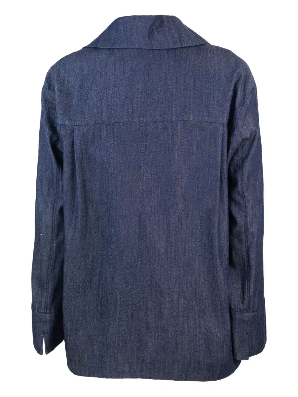 denim collared top