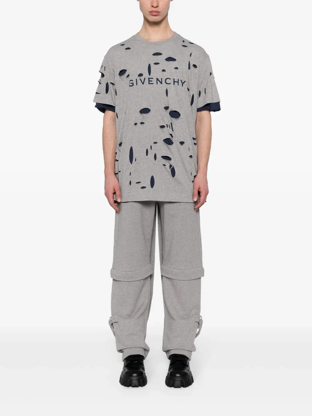 distressed layered T-Shirt