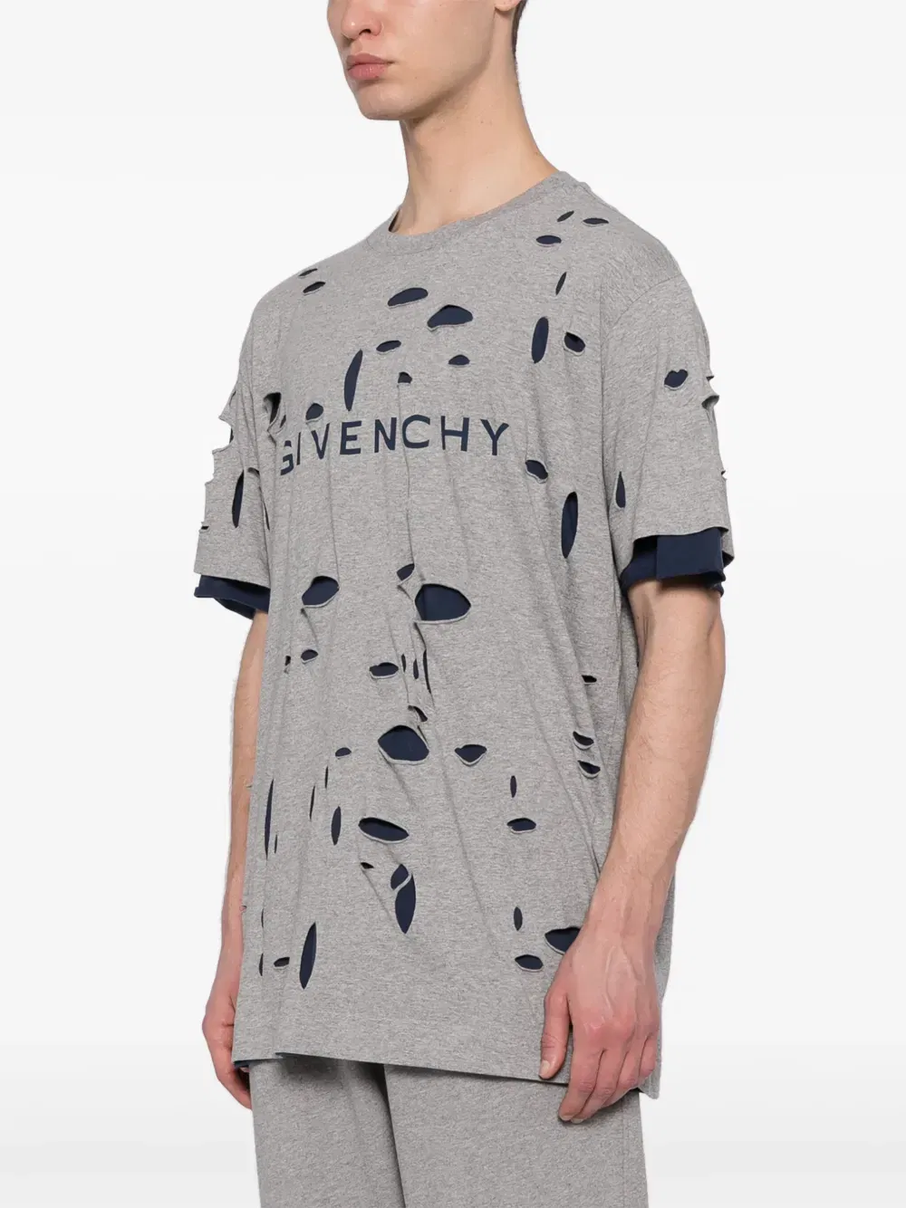 distressed layered T-Shirt