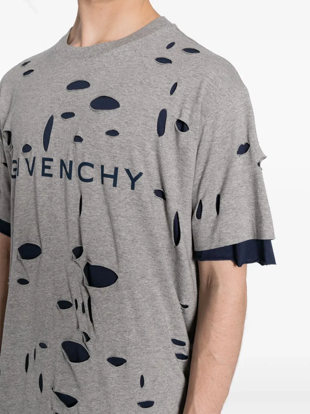 distressed layered T-Shirt