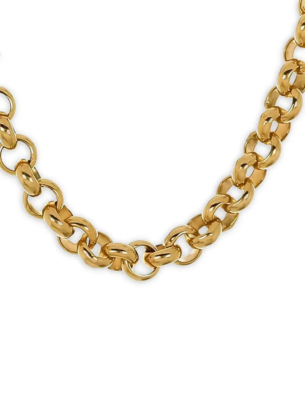 4.0MM 14K yellow gold rolo chain