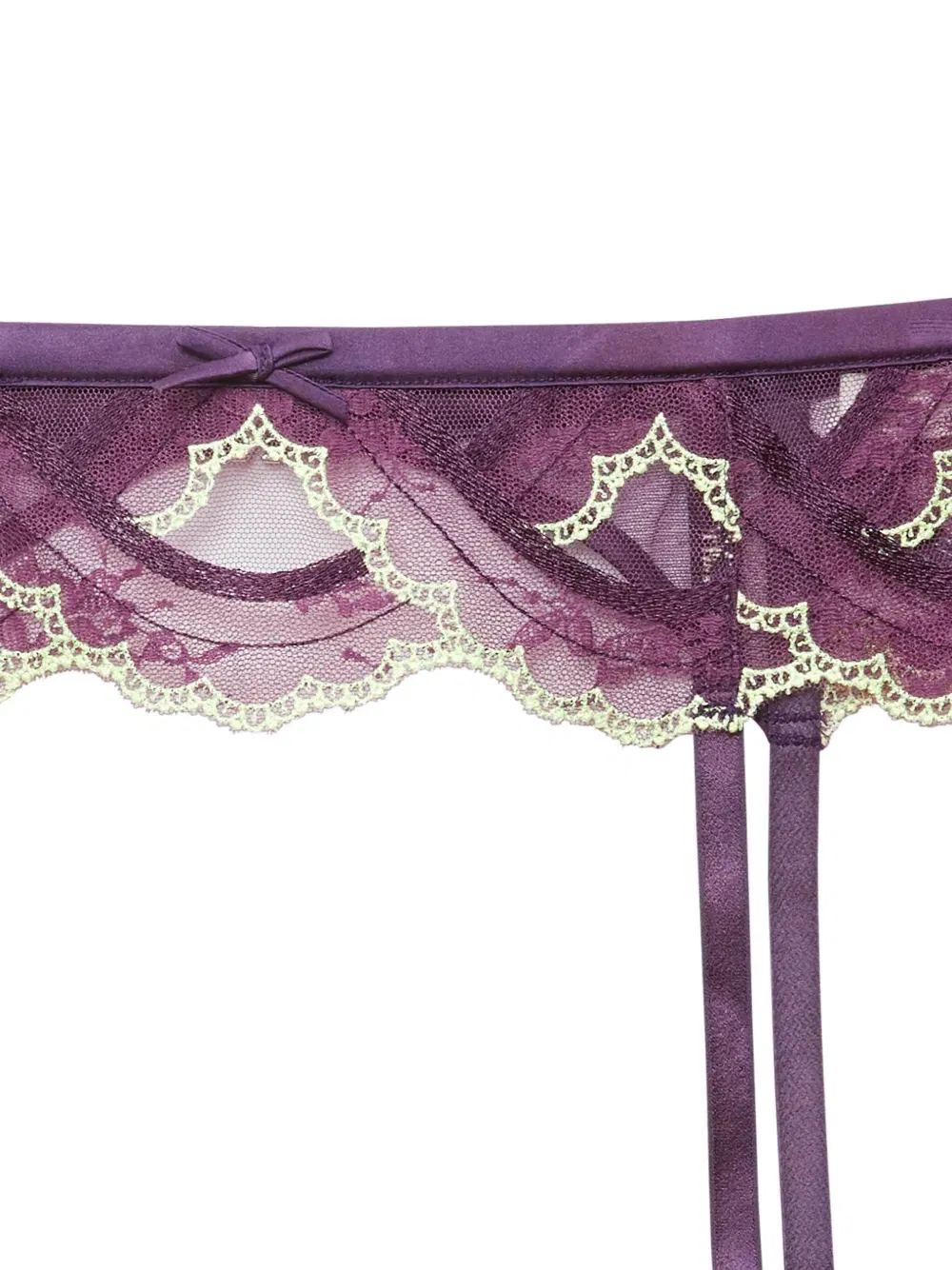 Hendrix embroidered garter belt