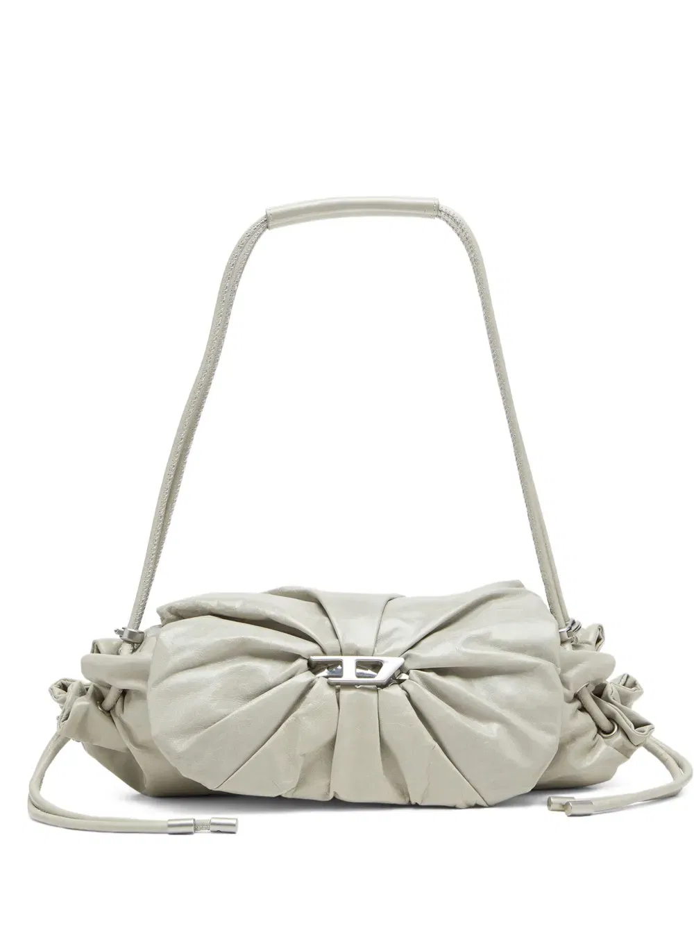 Scrunch-D leather shoulder bag