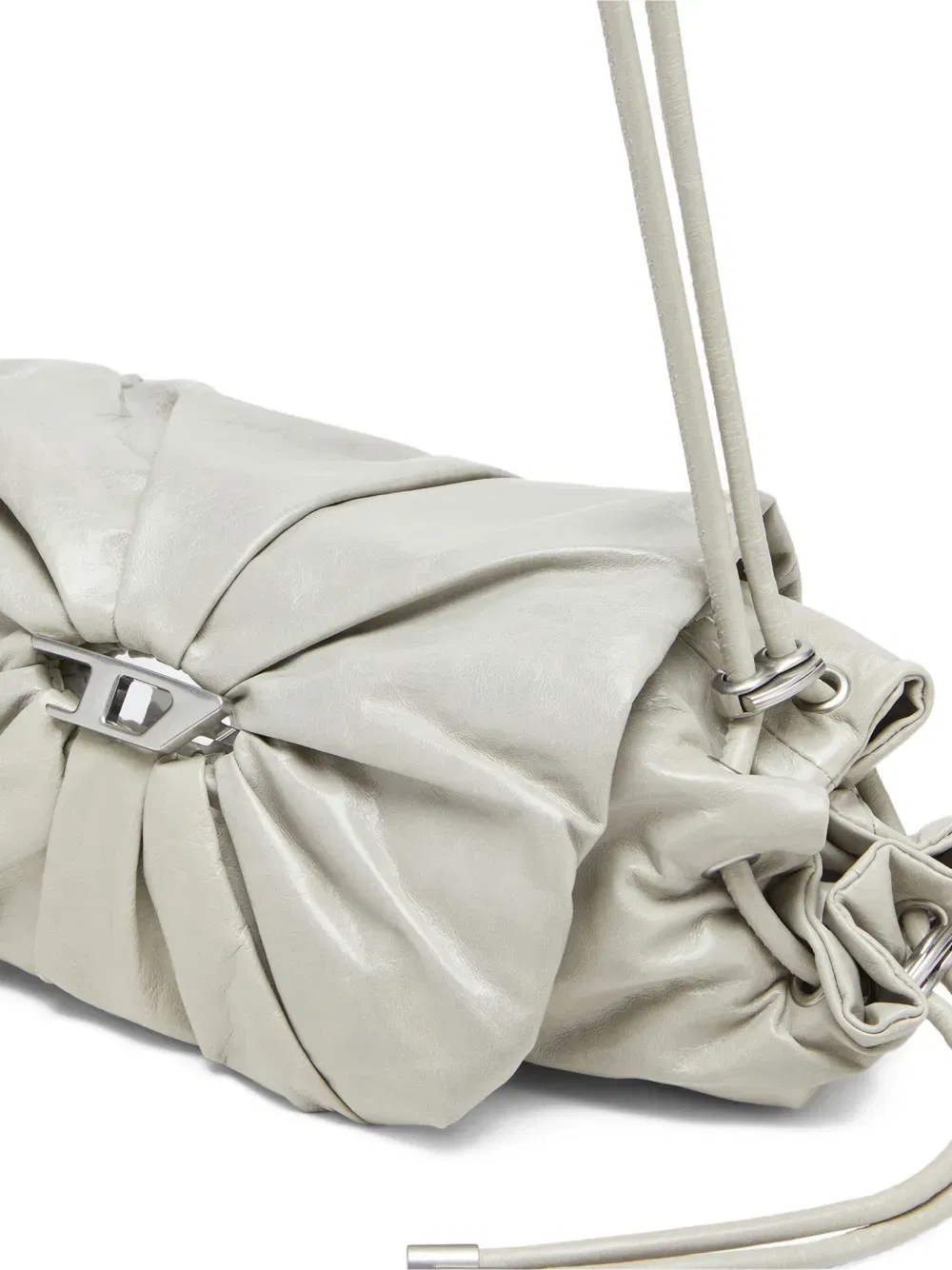 Scrunch-D leather shoulder bag