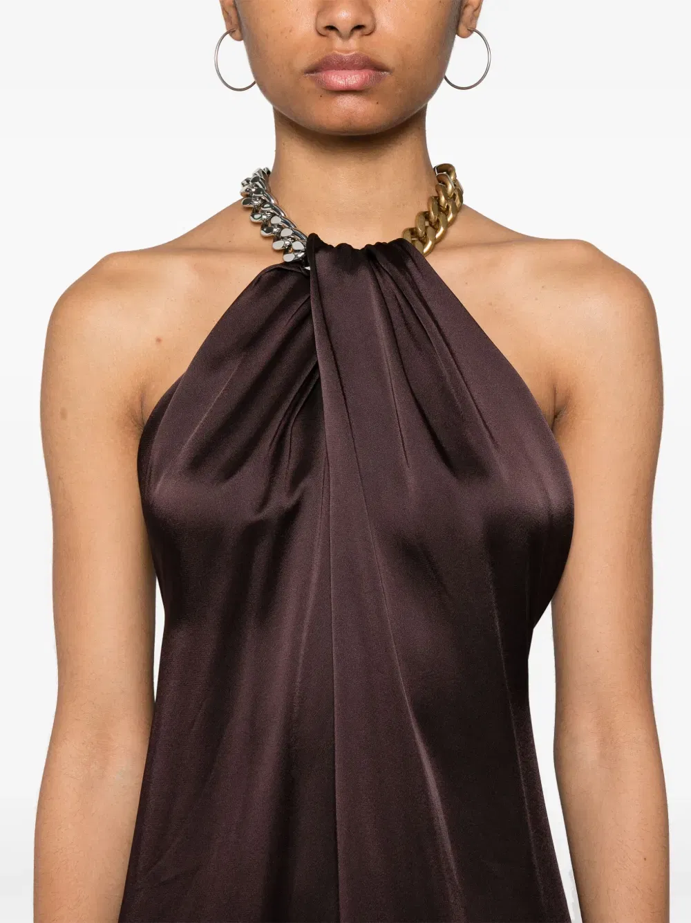 Falabella-chain midi dress