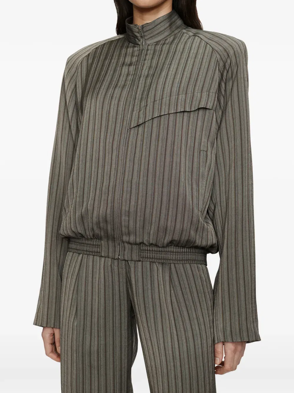 Reyer striped bomber jacket