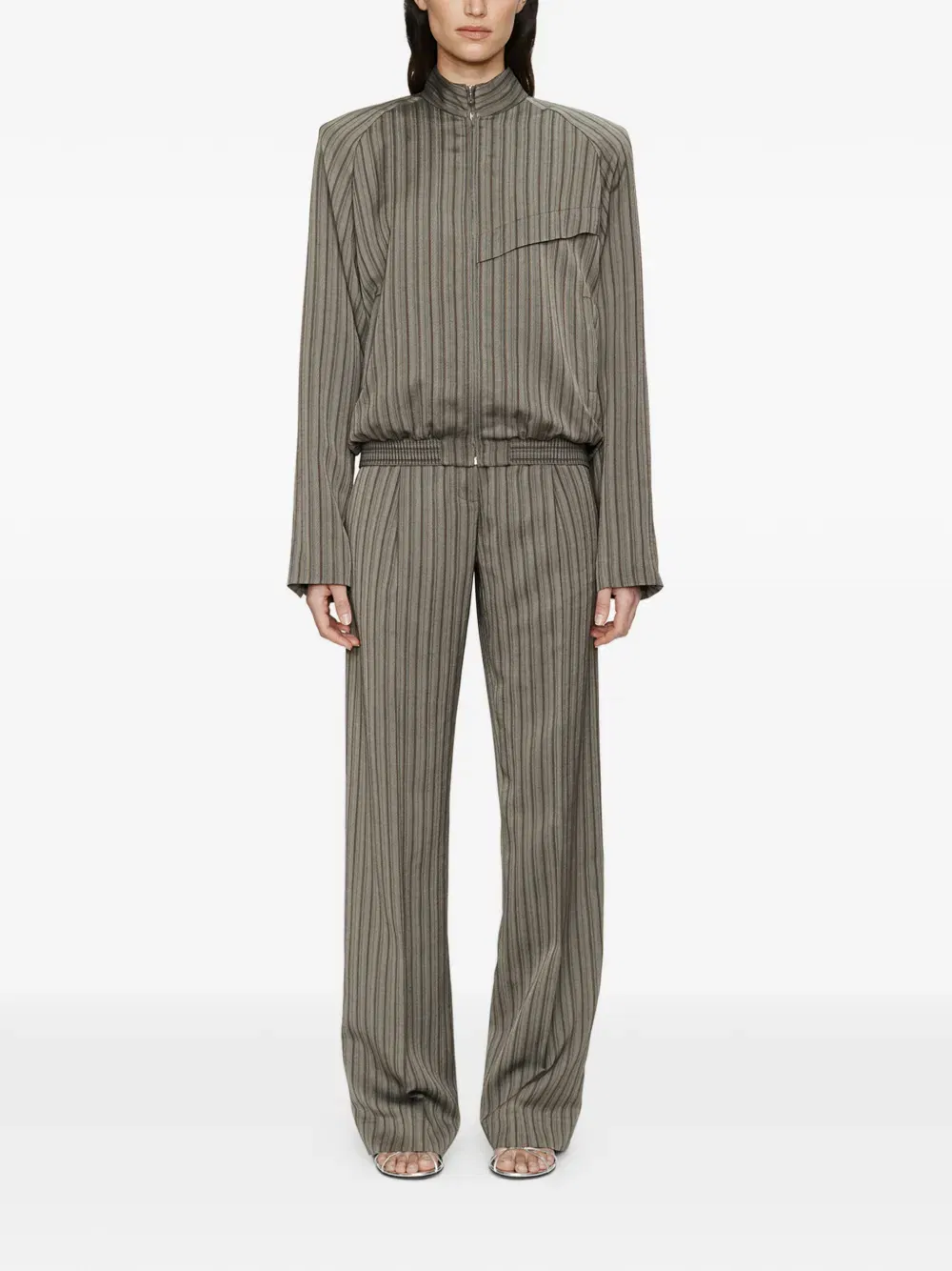 Reyer striped bomber jacket