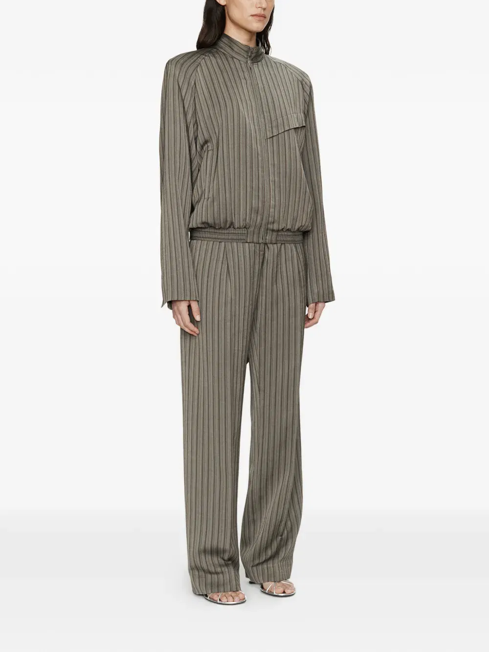 Reyer striped bomber jacket