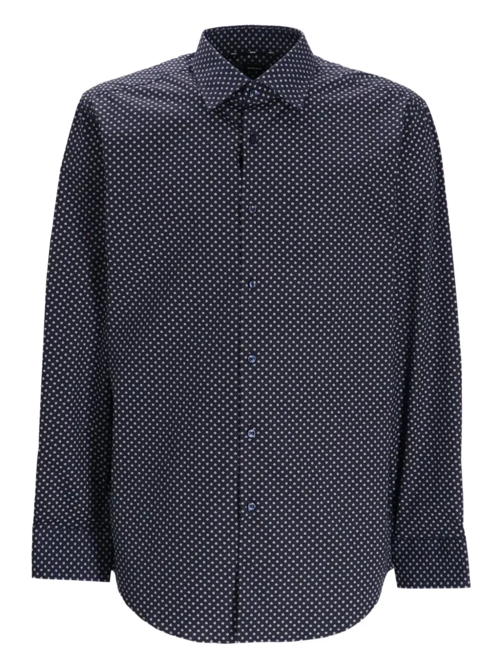 polka dot-patterned shirt