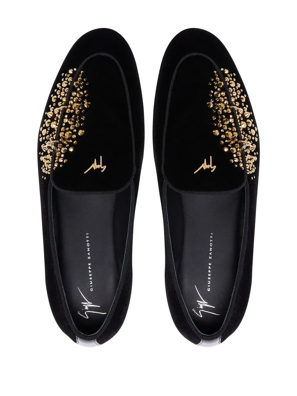 Alvaro studded velvet loafers