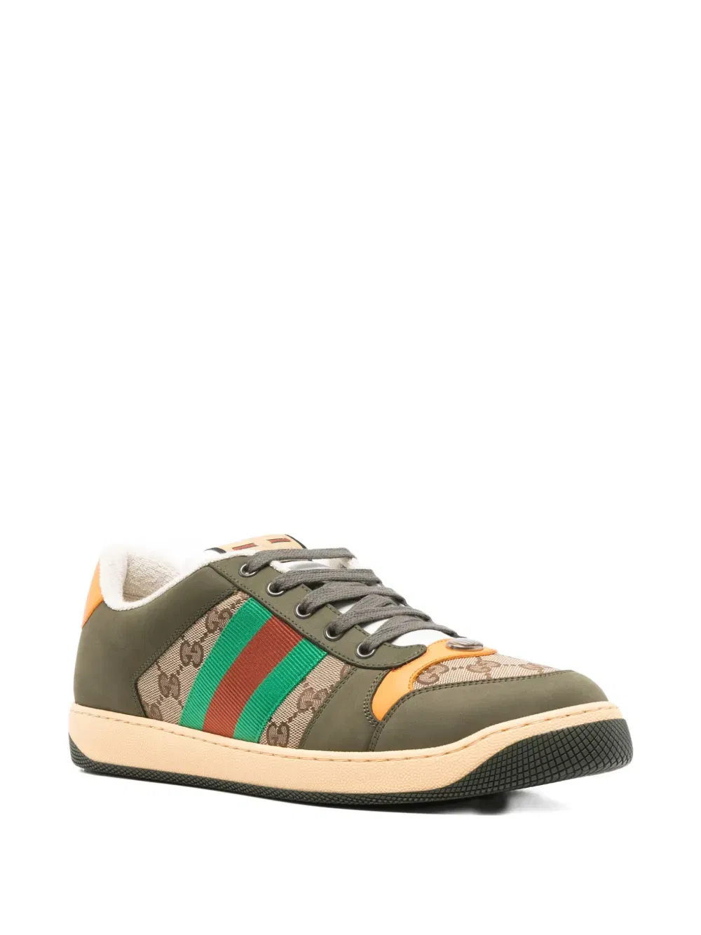 Screener logo-patterned sneakers